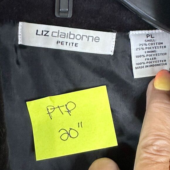 Liz Claiborne Fall Vest. Size: PL - Picture 5 of 5